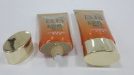 50g楕円形の化粧品の管アルミニウム/EVOH障壁の包装の金は楕円形の帽子を電気めっきしました