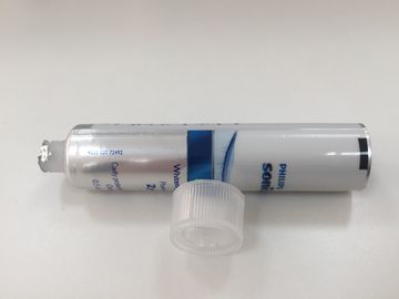 旅行サイズの明確な肋骨ねじ帽子が付いているABLによって薄板にされる歯磨き粉の包装の管